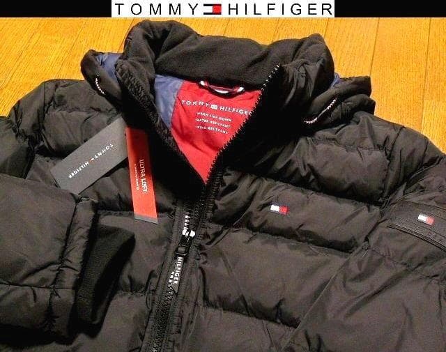【大きい】XL・XXL位日本サイズ位トミーヒルフィガーUS限定ダウンジャケット黒