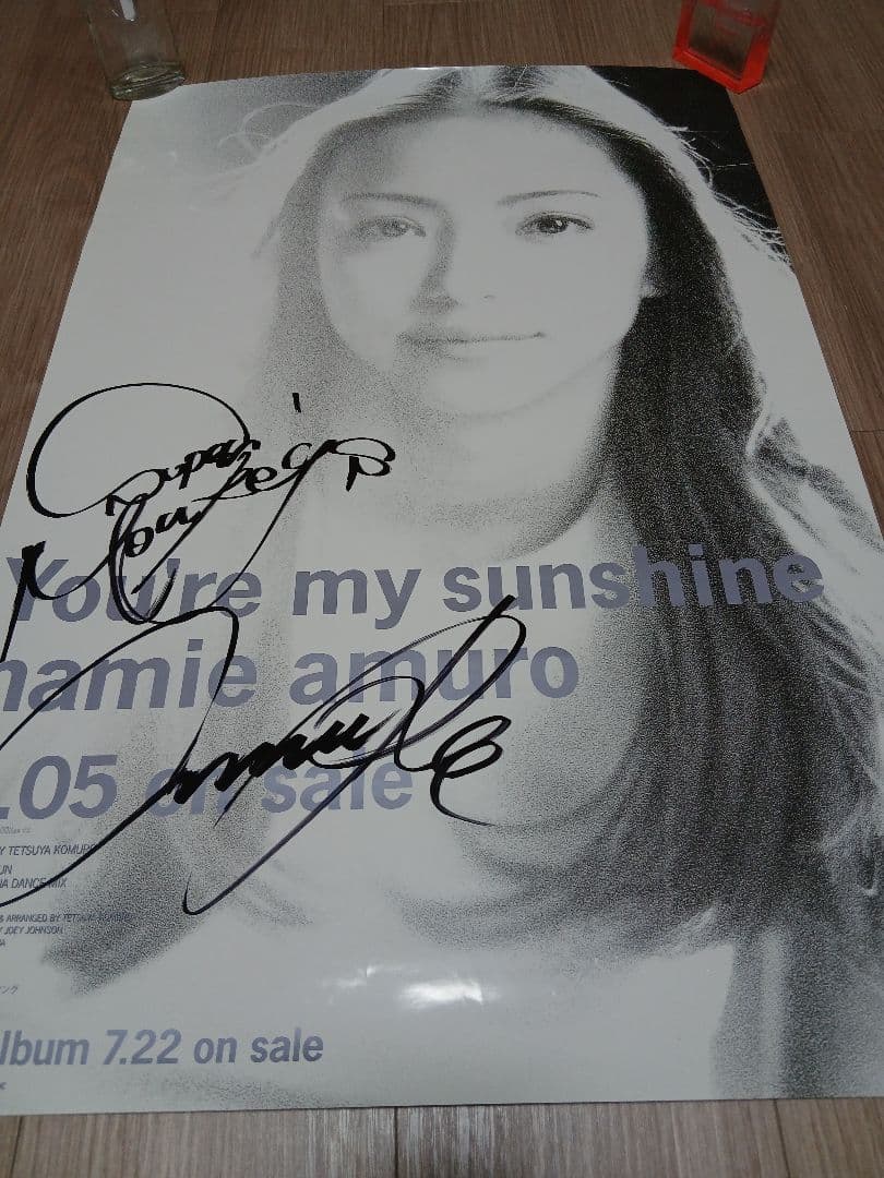安室 奈美恵 直筆 サイン ポスター