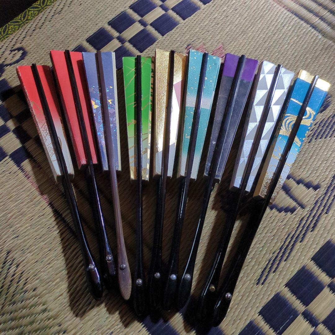 舞扇子　日本舞踊　和装　９本