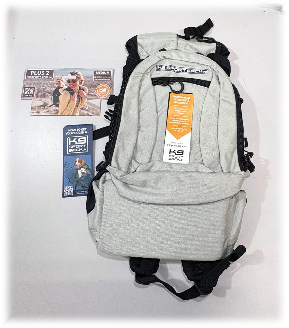 未使用 K9 スポーツサック プラス 2（PLUS 2）Ｍ グレー