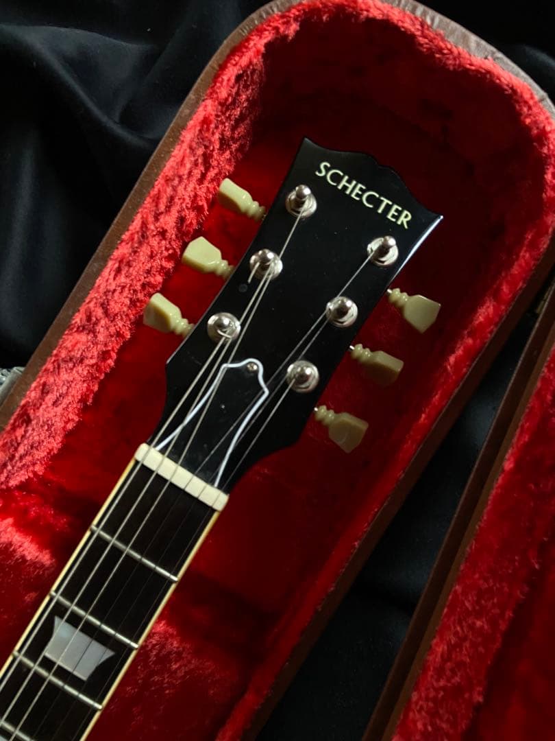 レスポール タイガーフレイムシェクター1993年ホンジュラスローズウッド新品同様