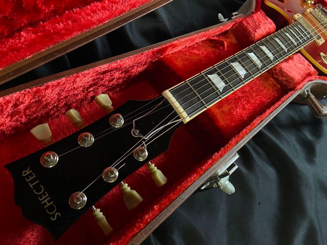 レスポール タイガーフレイムシェクター1993年ホンジュラスローズウッド新品同様