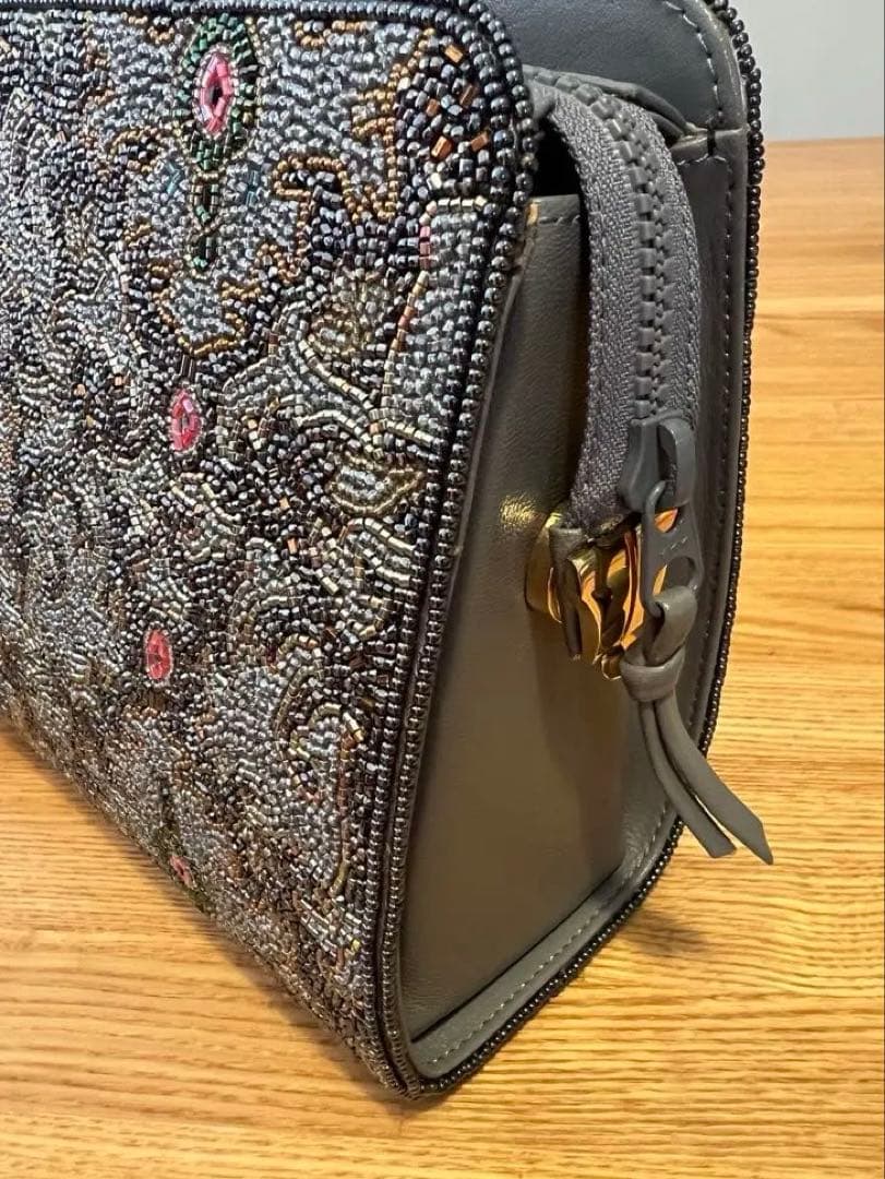 KUJAKUDO ビーズ刺繍　ハンドバッグ　和装バッグ