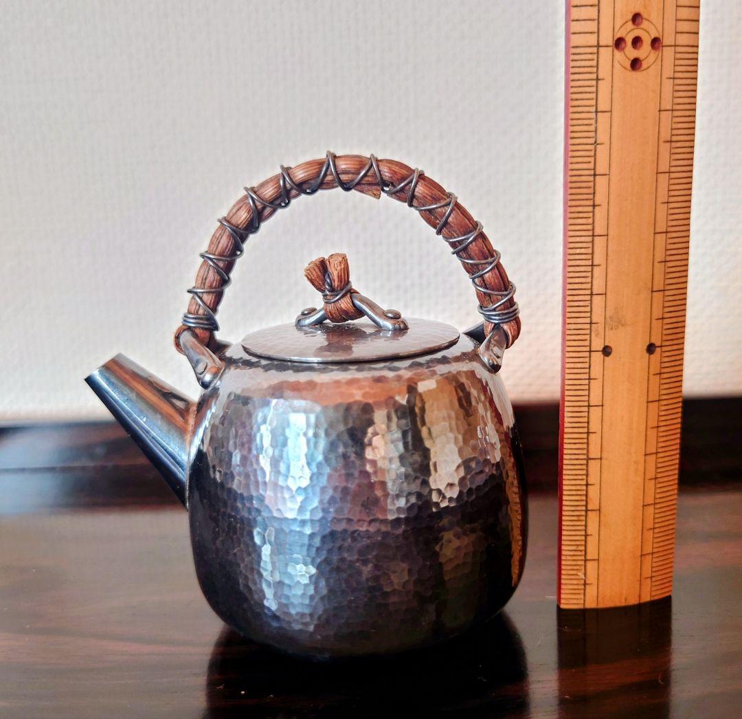 【煎茶道具】銀製　急須　蔵六作