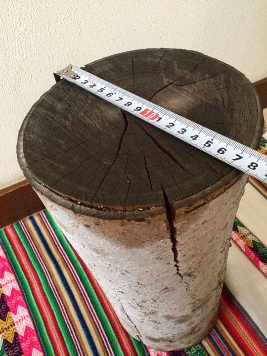 完全乾燥済み【天然欅の木】切り株スツール/インテリア台/切り株椅子/室内OKです