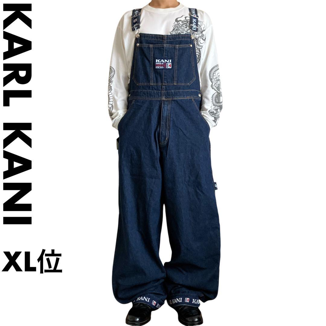 新品 KARL KANI オーバーサイズ リジッドデニム オーバーオール B系