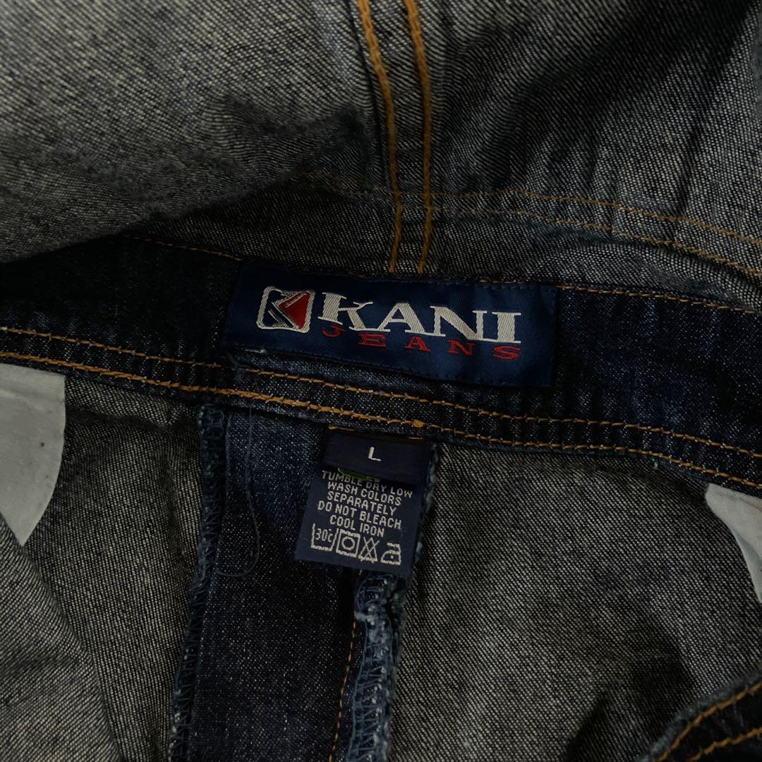 新品 KARL KANI オーバーサイズ リジッドデニム オーバーオール B系