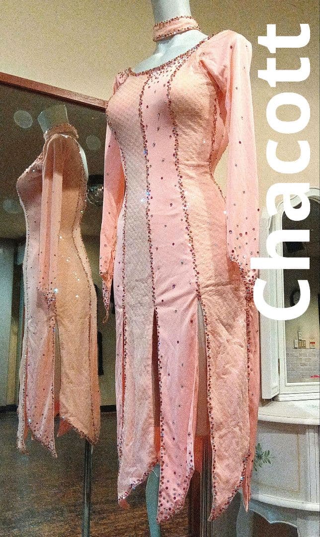 社交ダンス　ドレス　衣装　チャコット　Chacott　ラテンドレス　ワンピース