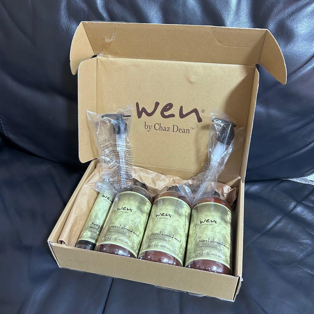 新品 ウェン クレンジング コンディショナー アーモンド 3本+クリーム1本