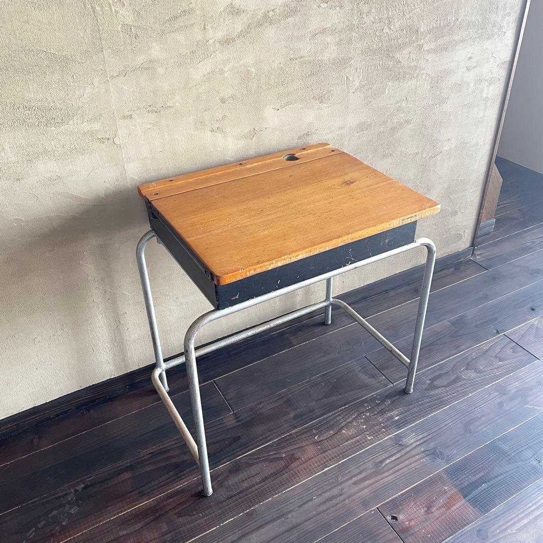 イギリス製　アンティーク　小学生　机　テーブル