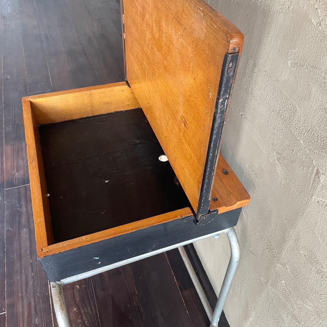 イギリス製　アンティーク　小学生　机　テーブル