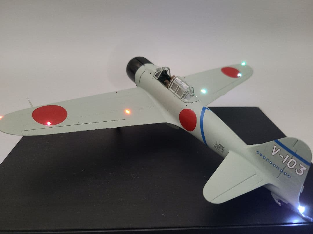 零式艦上戦闘機21型 坂井三郎搭乗機リアルモーターライズ完成品 タミヤ1/48