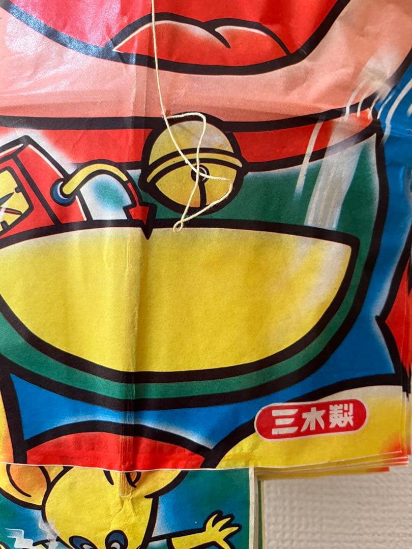 【2月限定価格】【長期保管品】昭和レトロ　竹ひご製　ドラえもん凧　10枚セット