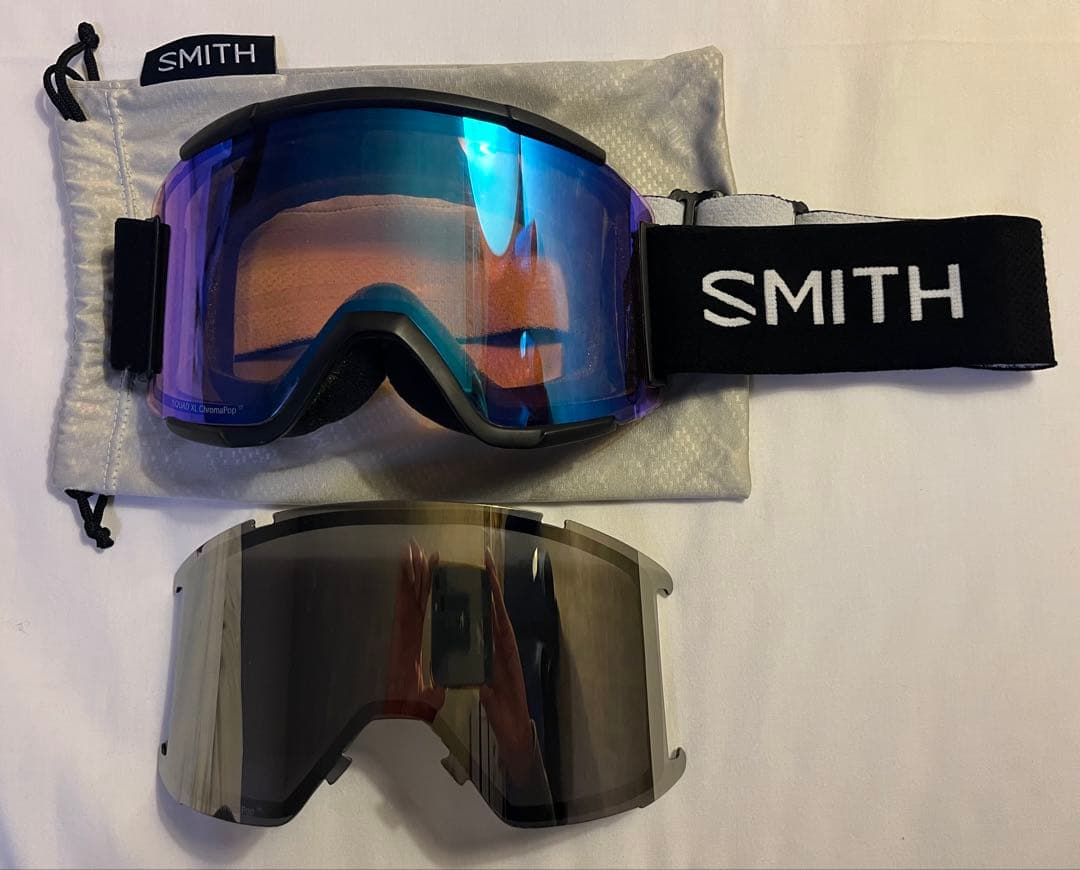SMITH SQUAD XL ChromaPop ゴーグル 交換レンズ付き