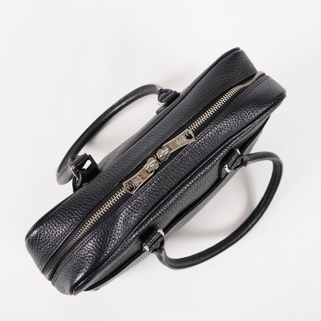【極美品✨】ADMJ ハンドバッグ レザー ブラック
