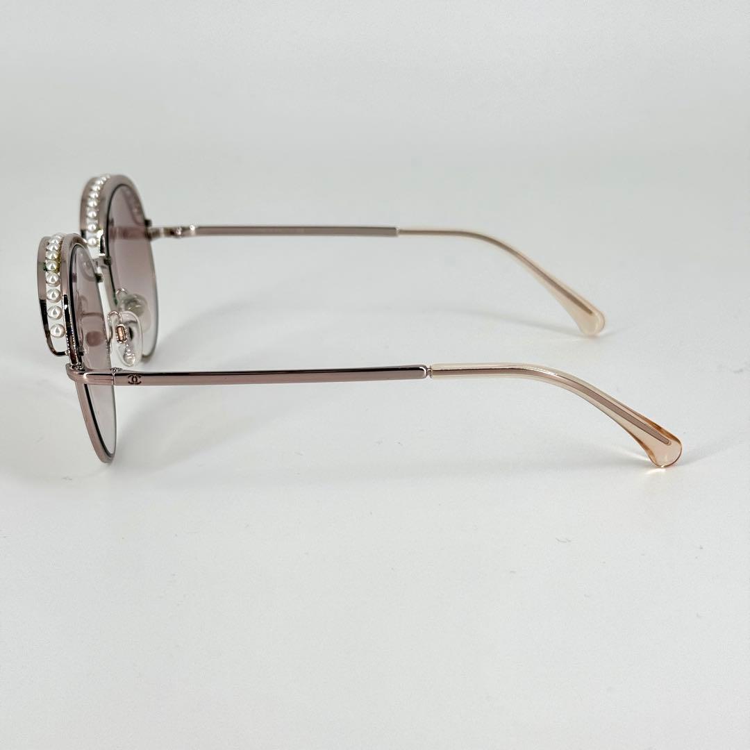 CHANEL サングラス パール 4247-H メタル ピンク ココマーク