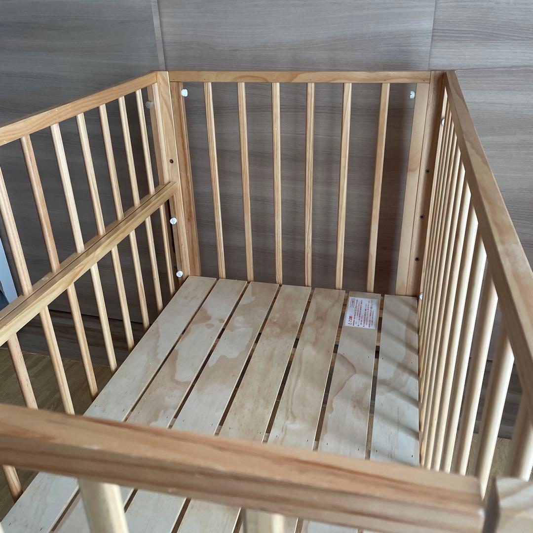 ベビーベッド トール　Wオープン　大和屋 ナチュラル yamatoya