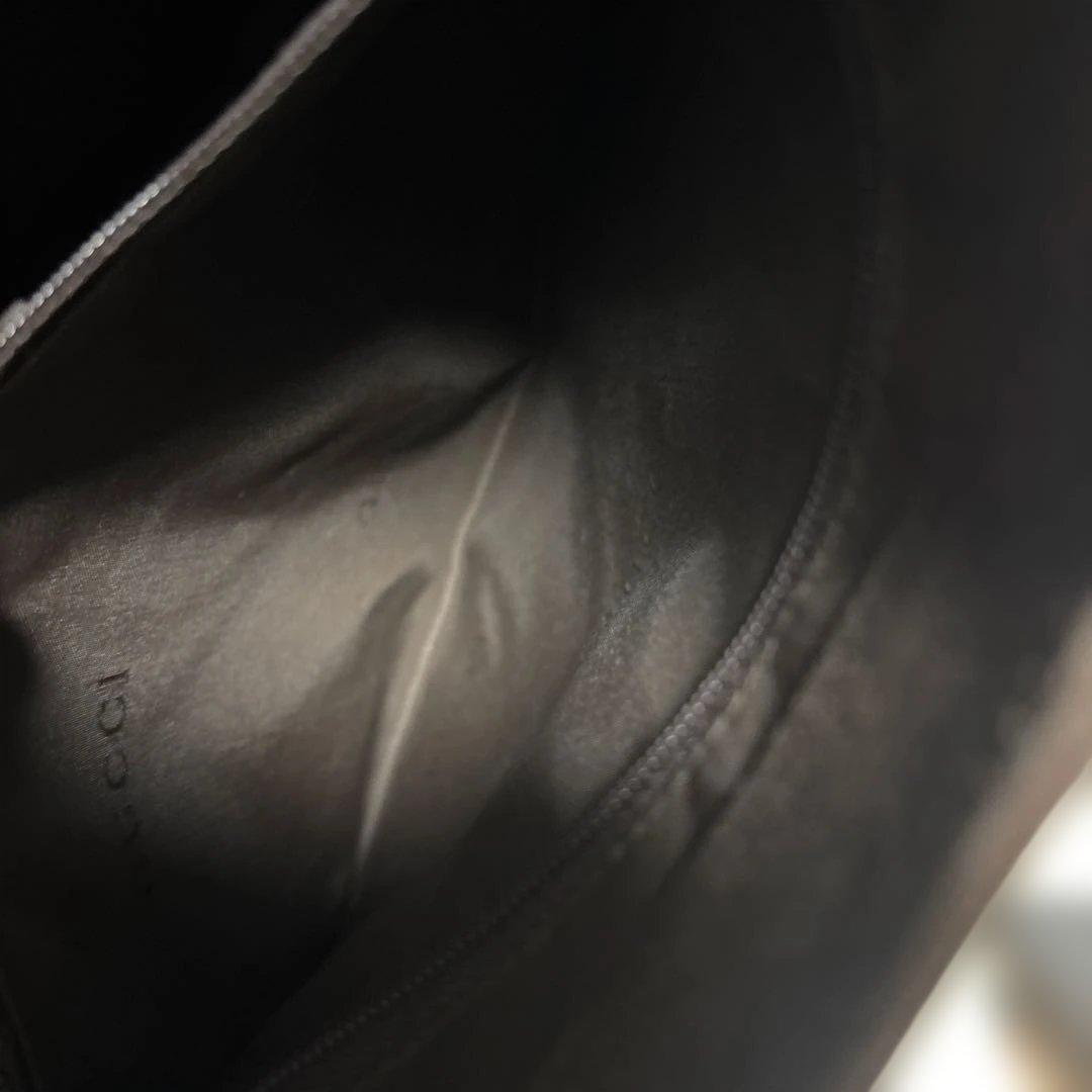 GUCCI 濃茶　バックスキン　バンブーバッグ