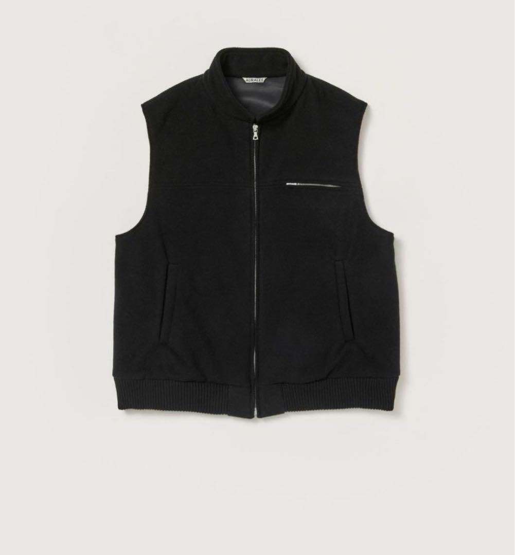 トップス AURALEE CASHMERE WOOL MOSSER VEST