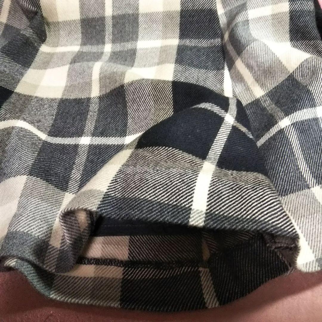 バーバリーブルーレーベル リブニットチェックスカートワンピース