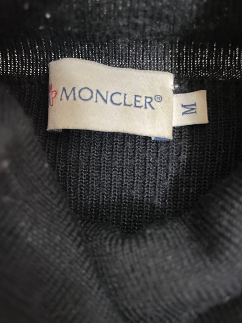 レア MONCLER モンクレール タートルネックセーター ニットダウンM