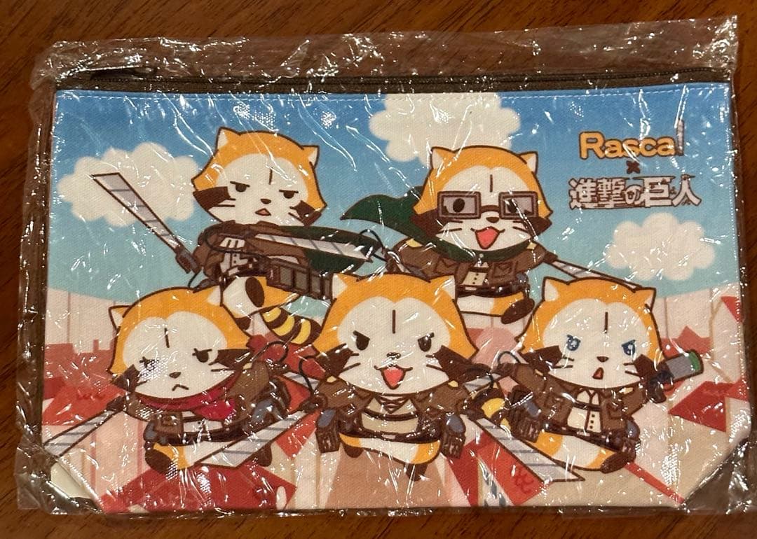 希少　タグつき　進撃の巨人 ×ラスカルコラボ　グッズセット