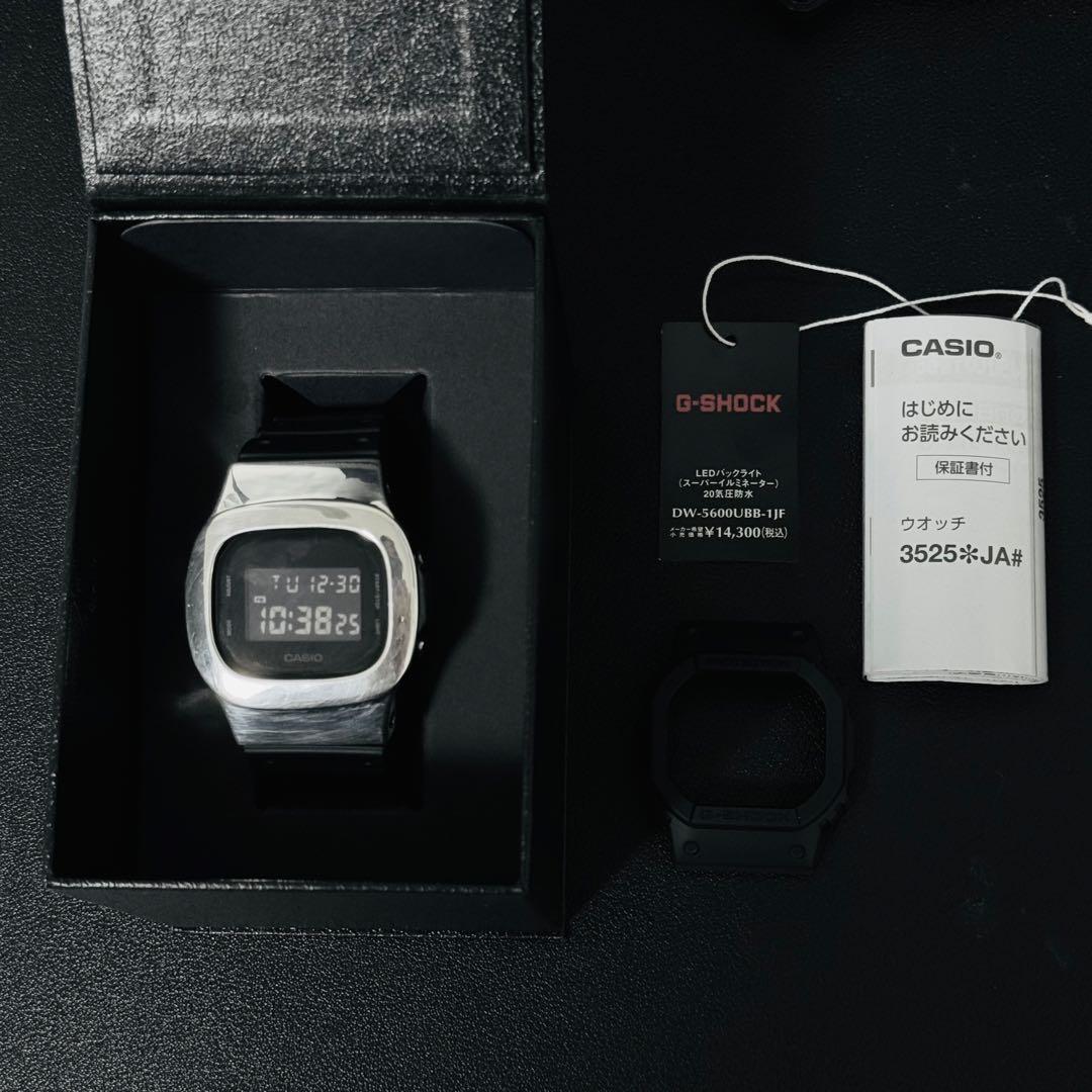 CASIO G-SHOCK DW-5600シルバー925 ベゼル　damue