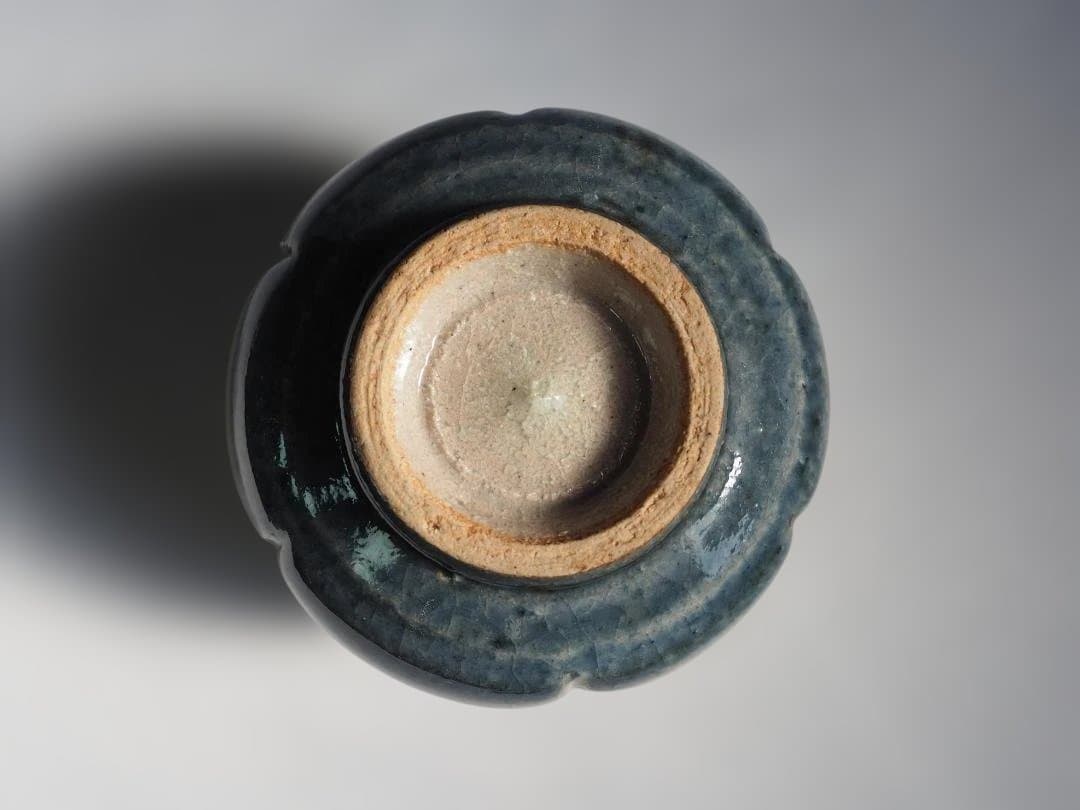 河井武一造『瓜形茶碗』（共箱）＊河井寛次郎甥