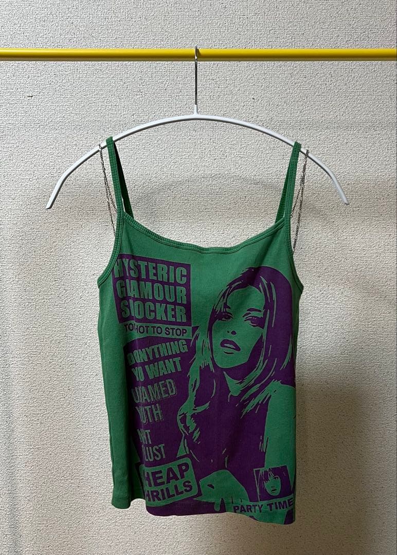 HYSTERIC GLAMOUR キャミソール グリーン