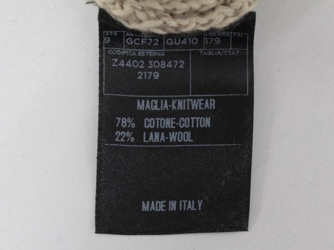 ▲美品 グッチ GUCCI グッチ リブ編 ニットセーター ベージュ Sサイズ