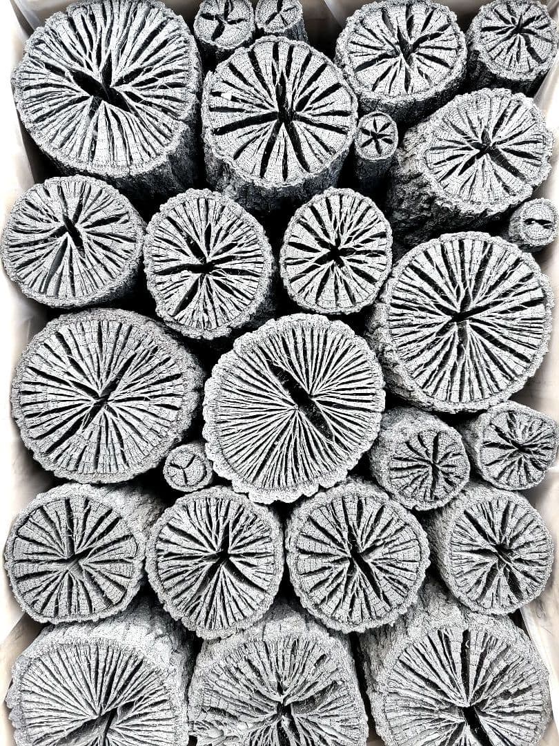 たーちん④【 伊予の切炭 】太め菊炭特選×2箱