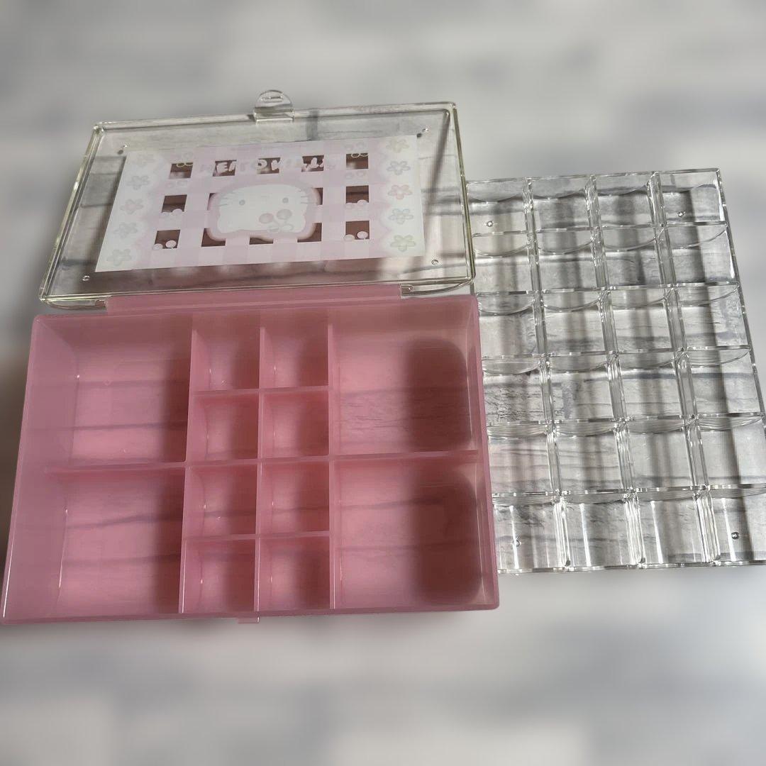 １９９８年　ハローキティ アクセサリーケース　仕切り付き