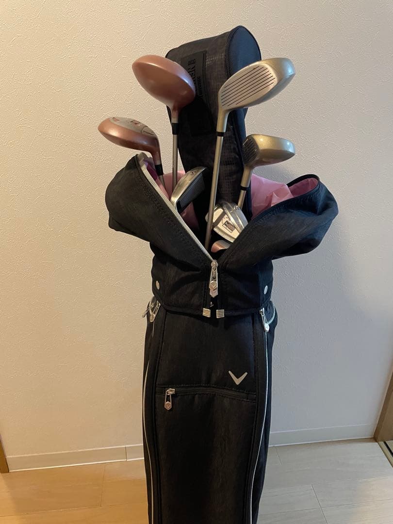 CALLAWAY ゴルフバッグ・キャディバッグ 黒　クラブセット