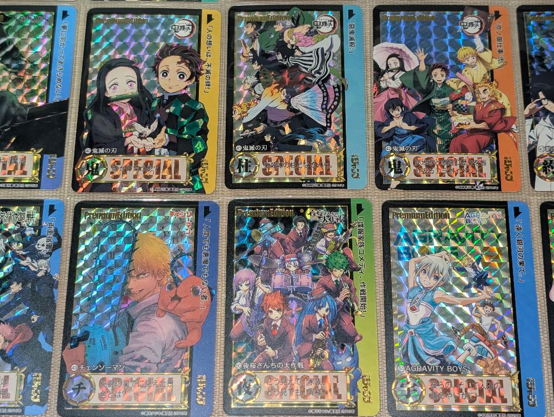 少年ジャンプ　プリズムキャラクターカード　54枚スリーブ入りセット②