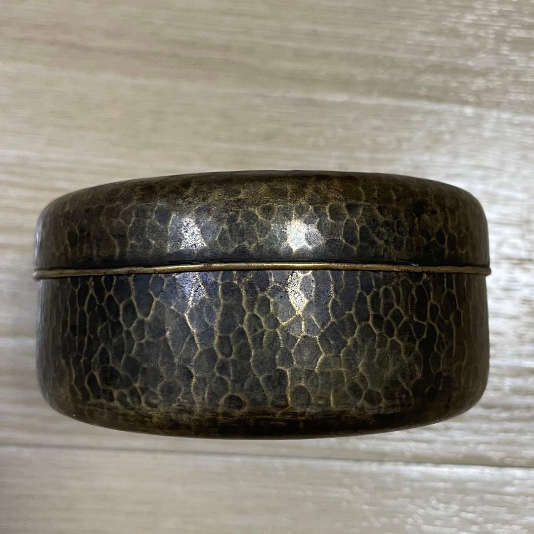 希少　金龍堂　松尾忠久作　饌盆　黄銅　小物入れ