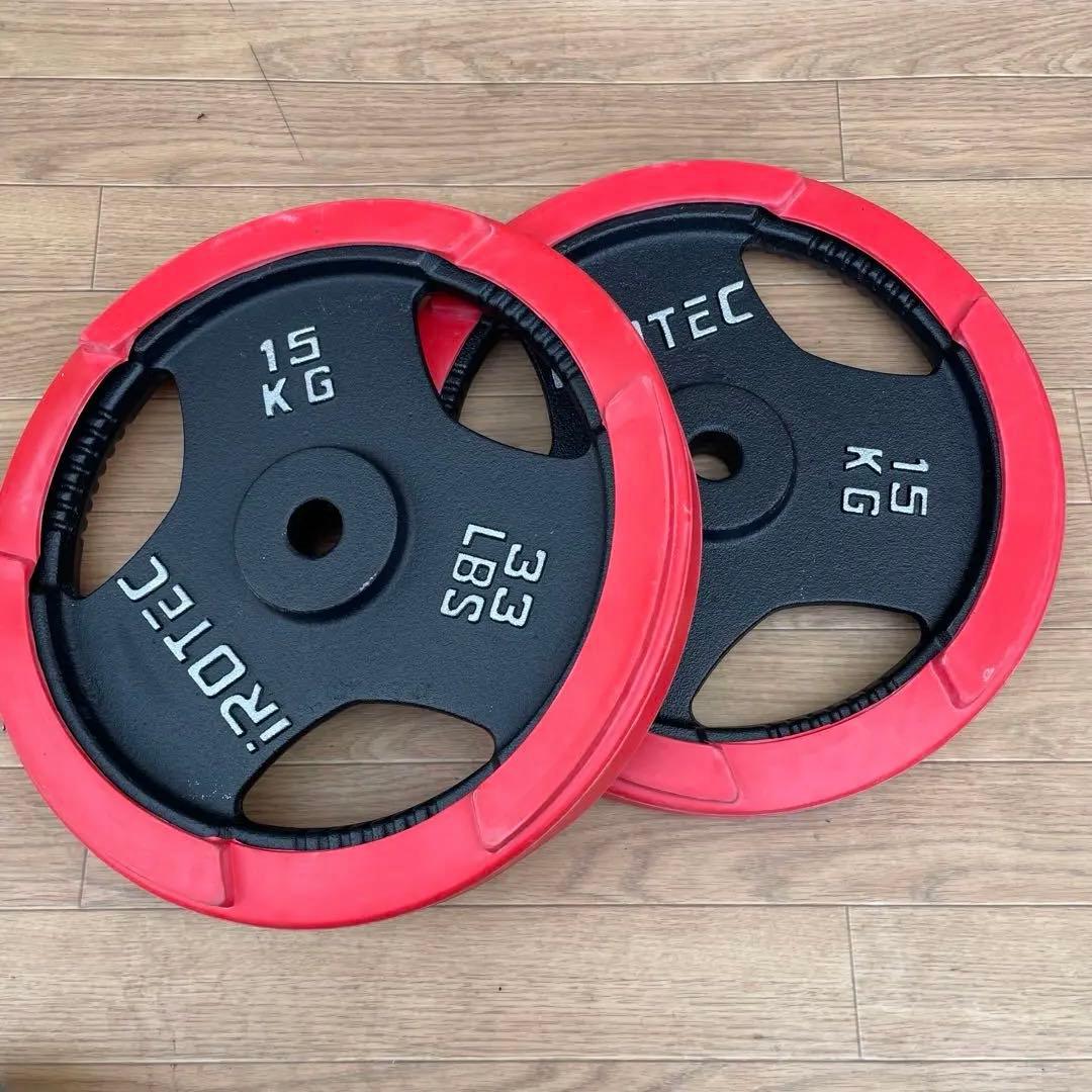 iROTEC ダンベルプレート 15kg 2点
