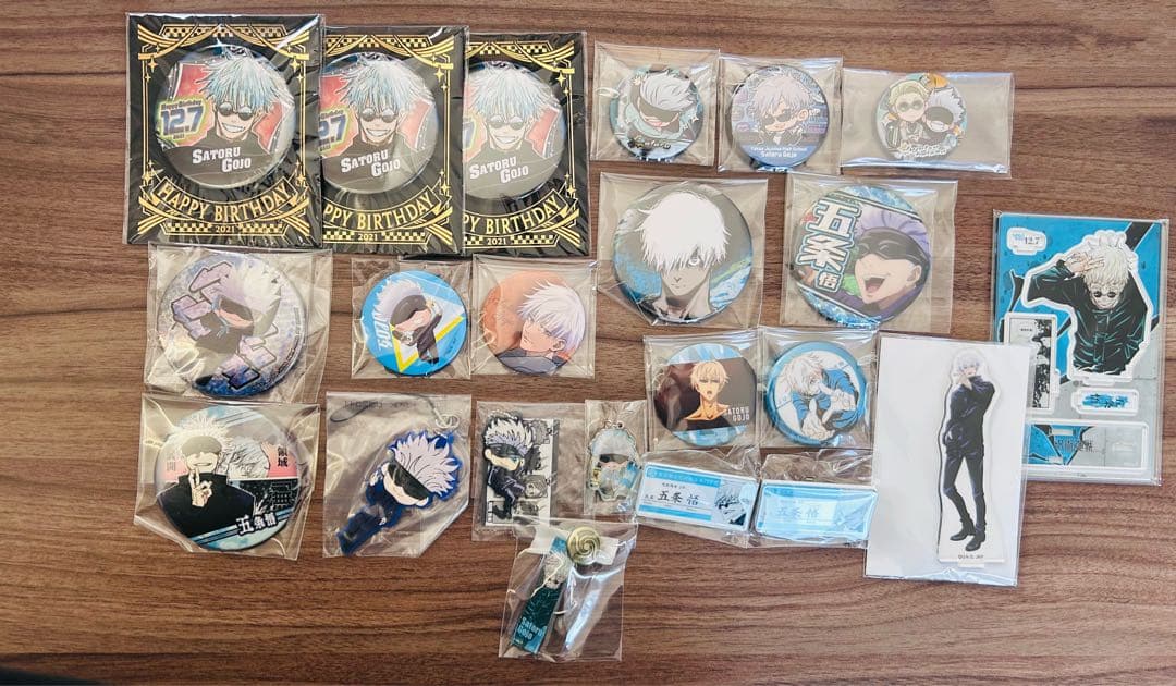 呪術廻戦　五条悟　缶バッジ　名札　アクスタ