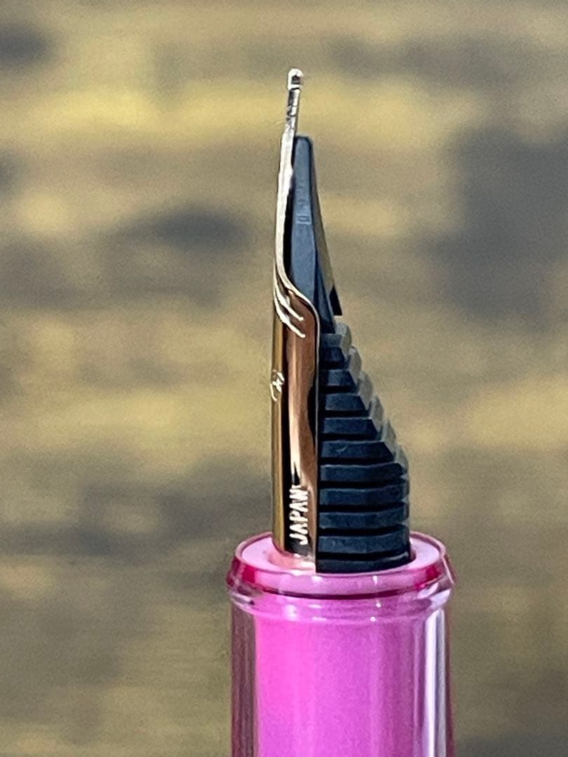 新品未使用　限定モデル　ニース　リラ　14金　字幅M プラチナ　万年筆　3776