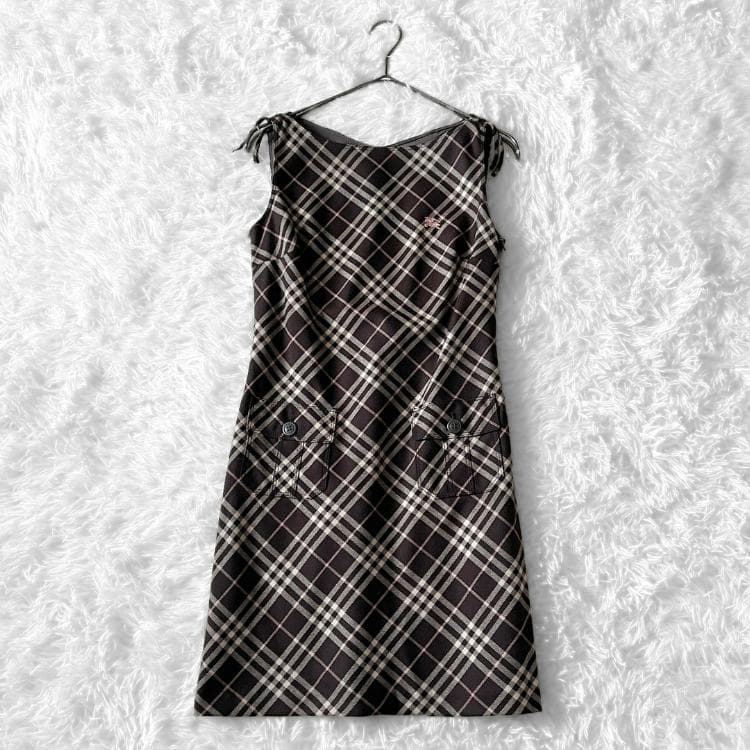 極美品 BURBERRY BLUE LABEL ノバチェック ワンピース 三陽
