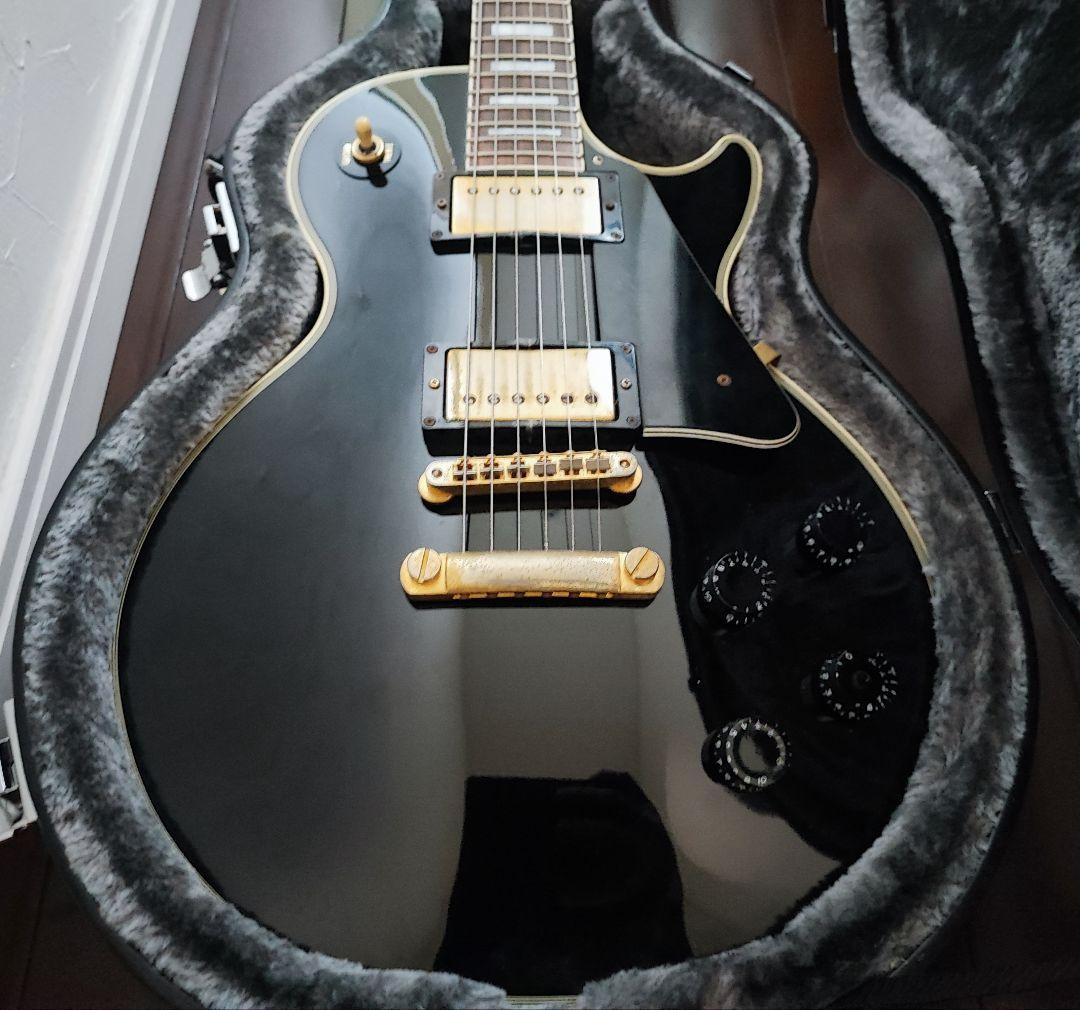 エピフォン　レスポールカスタム　ブラック　日本製　ギブソンヘッド