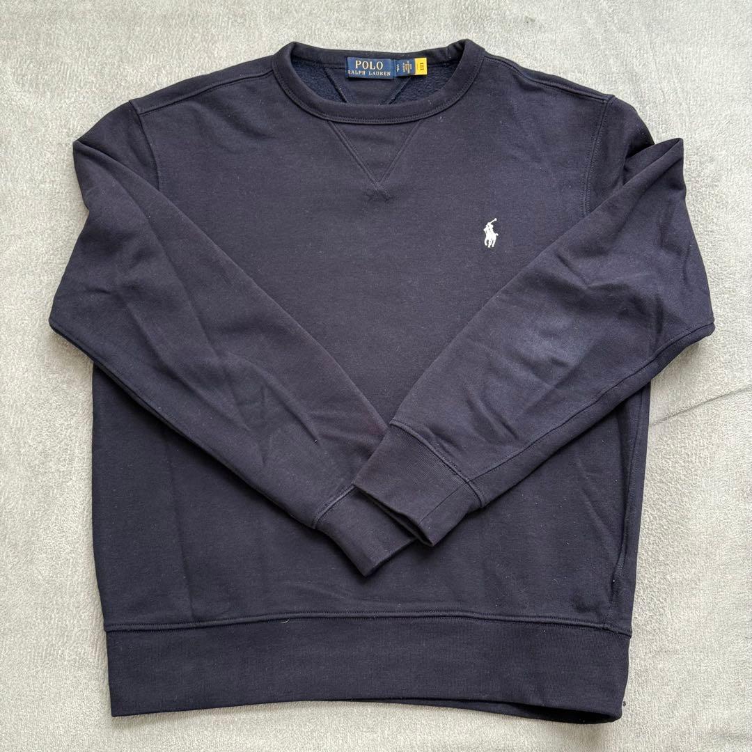 POLO RALPH LAUREN ネイビー スウェット S 裏起毛