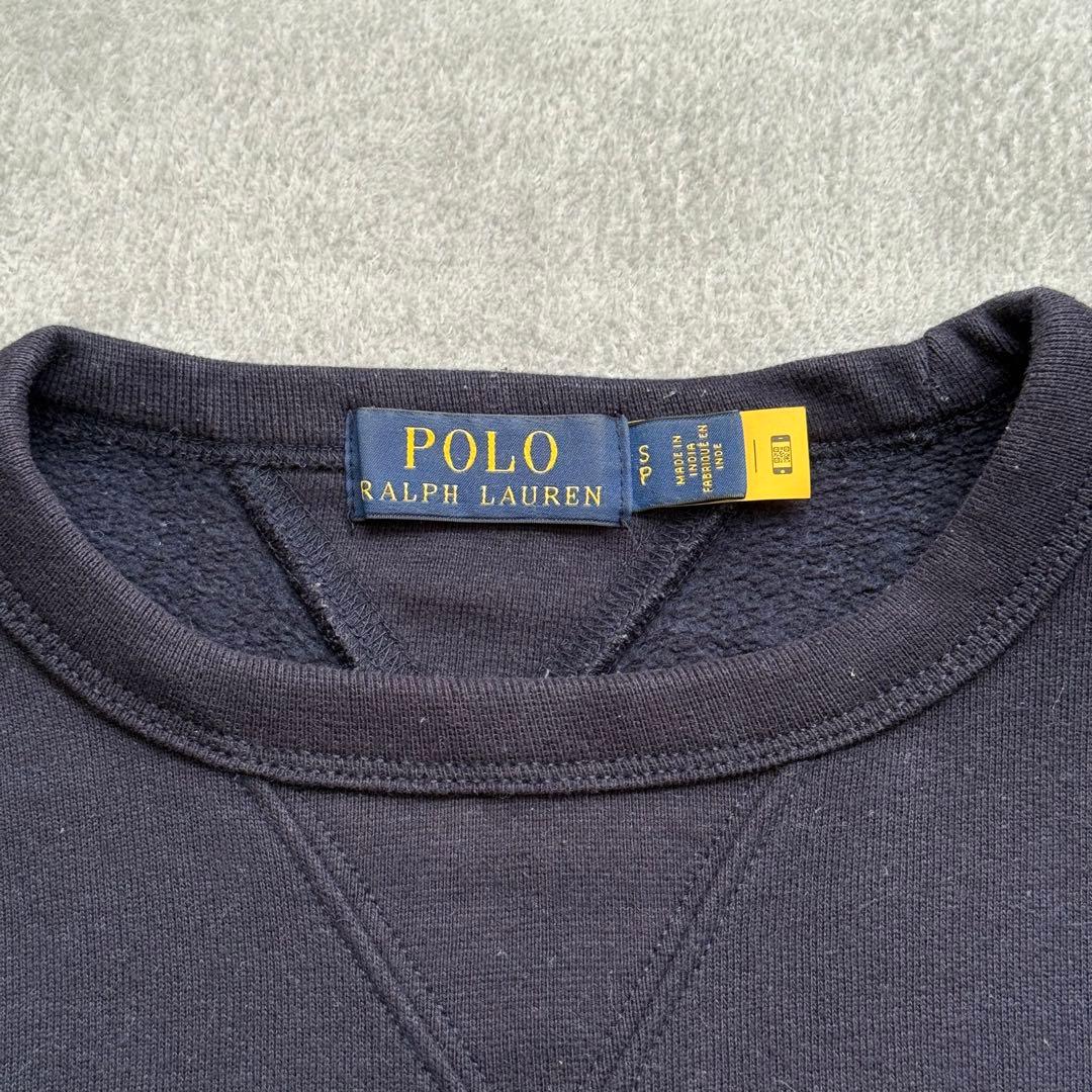 POLO RALPH LAUREN ネイビー スウェット S 裏起毛