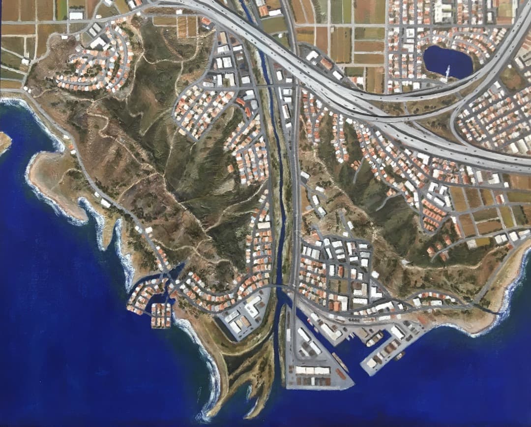 オリジナル絵画作品《Satellite Imagery No. 8》