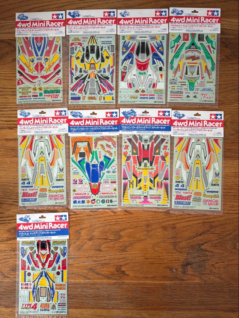 ミニ四駆 ドレスアップステッカー 38枚