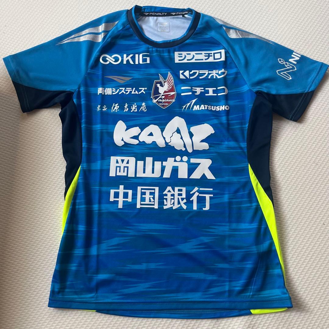 最終値下価格　2025 J1 ファジアーノ岡山　本物練習着　スポンサー限定