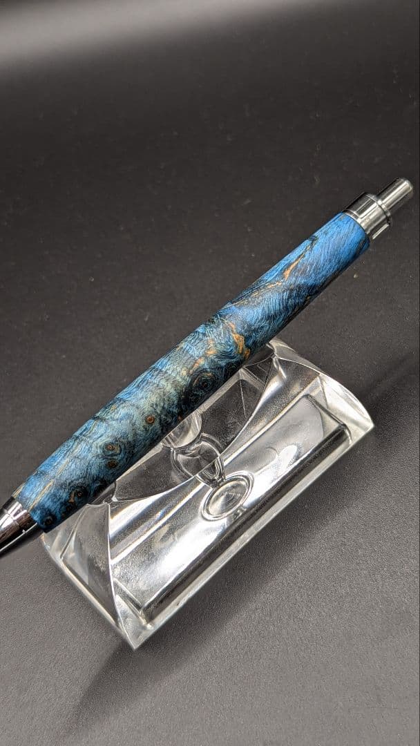 442ペン工房翌檜　スタビライズドウッドバーチバール　木軸シャーペン　ボールペン