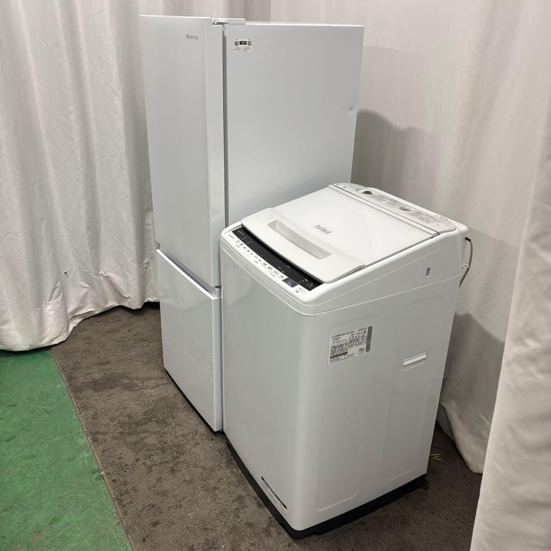 64⭕️冷蔵庫　洗濯機　7キロ　一人暮らしセット　単身　中古　安い　設置無料