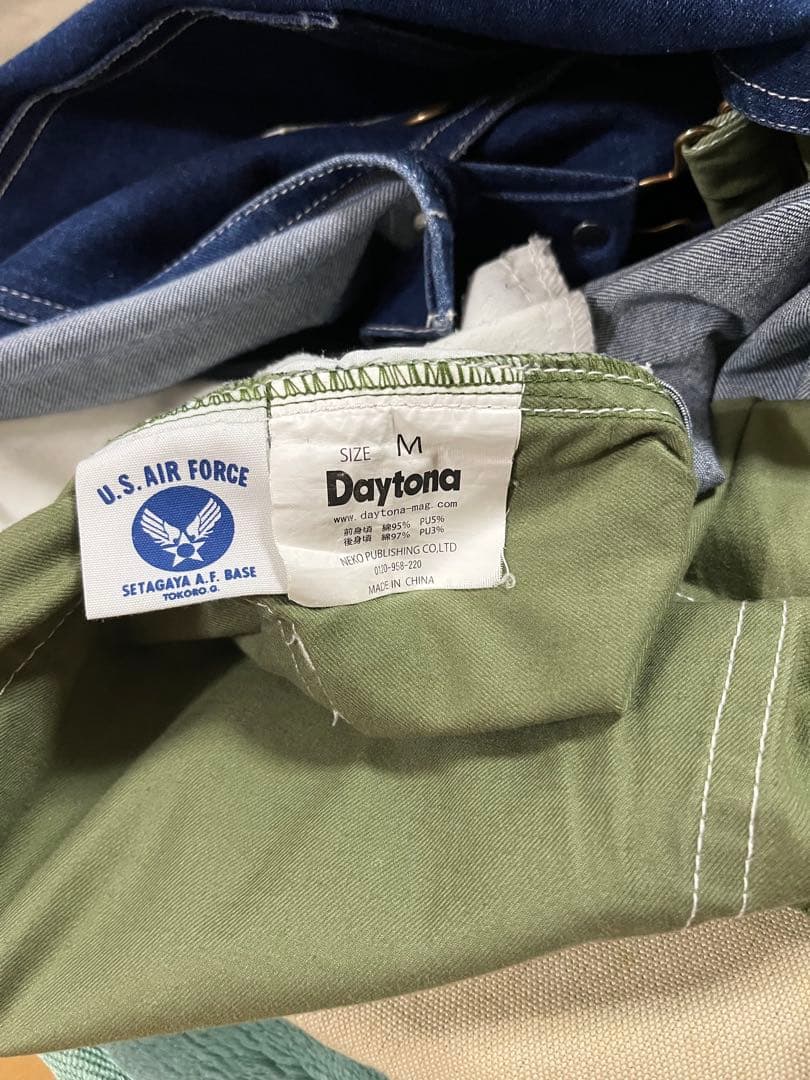 世田谷ベースコットンハーフパンツオーバーオール　M size