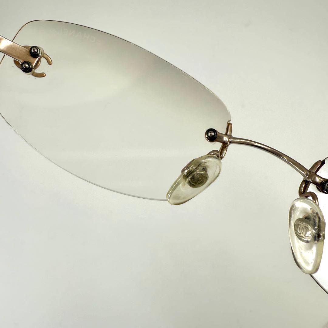 CHANEL サングラス 4002 クリアレンズ リムレス ココマーク メガネ