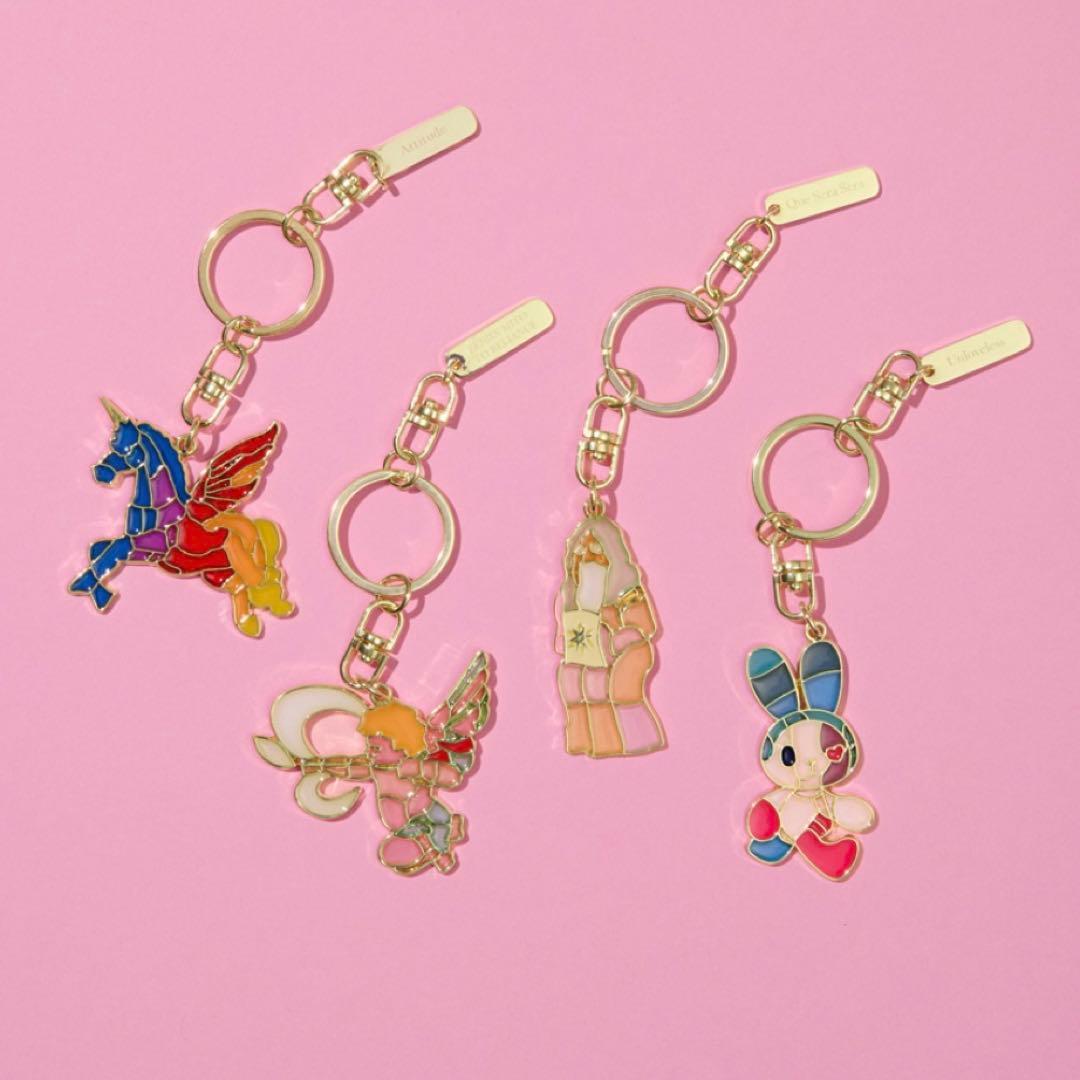 【新品】ミセスWonder Museumステンドグラスキーホルダー全4種セット